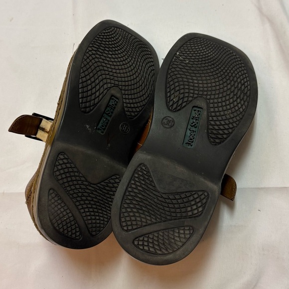 Josef Seibel Women’s 36 Fisherman Sandals Leather Square Closed Toe Cage Shoe - Picture 7 of 12